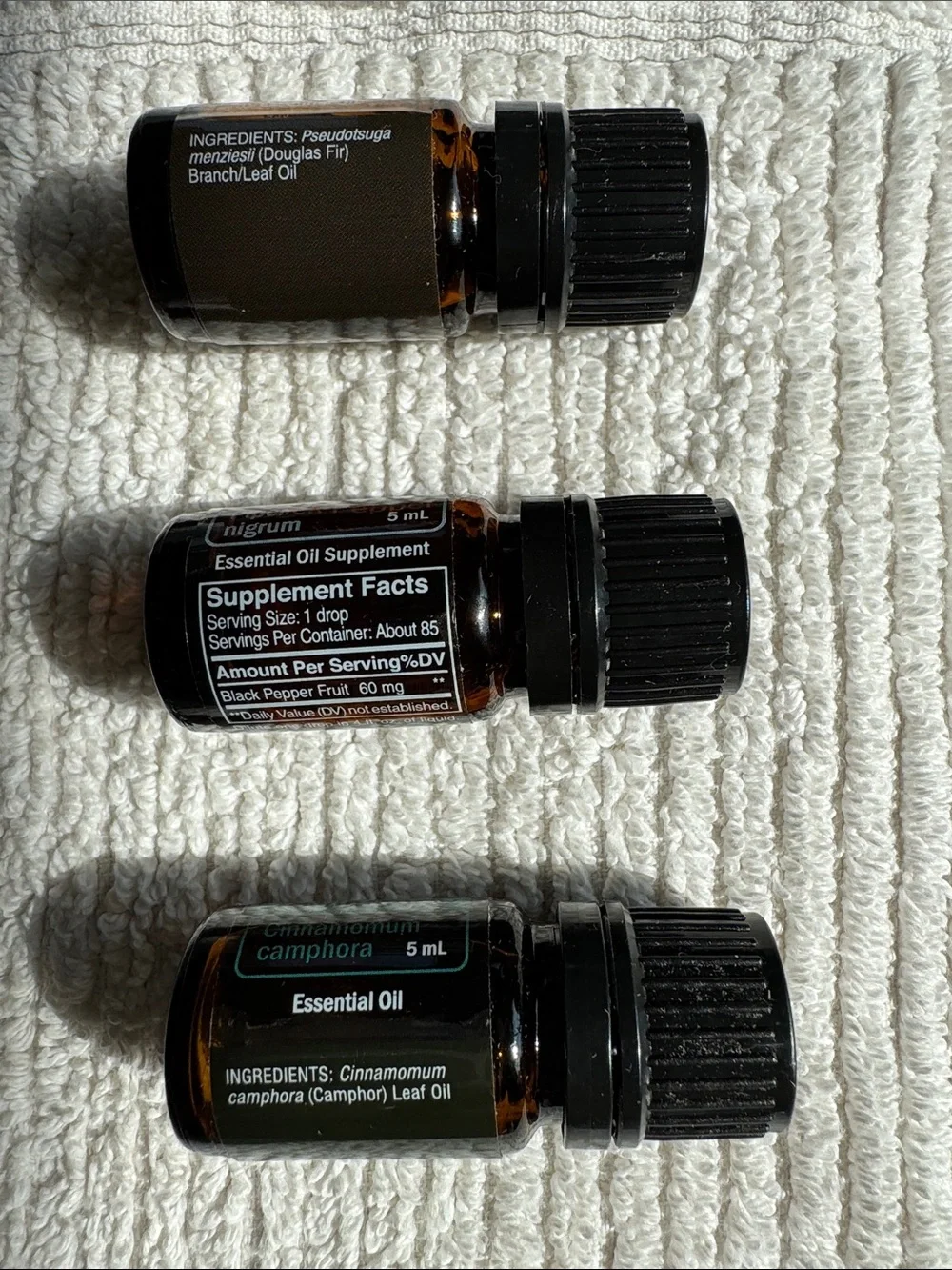 dōTERRA Essential Oil Trio - Black & Teal Labels